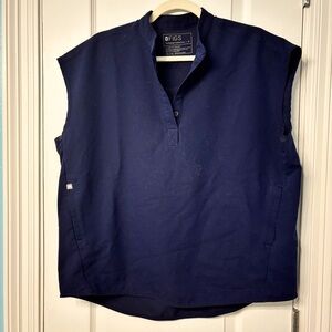 Women’s FIGS Rafaela Top Navy Blue- Medium